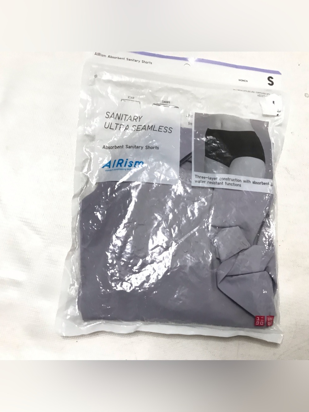 UNIQLO AIRism Absorbent Sanitary Ultra Seamless Shorts Size S Purple Period NEW